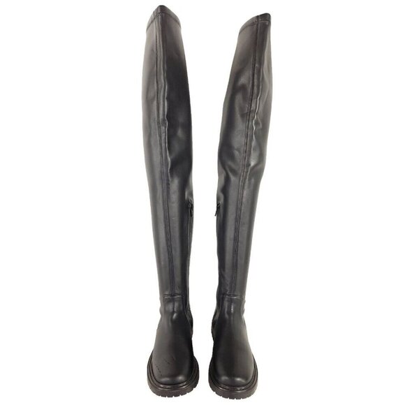 Staud Faux-Leather Belle Boots Size 37 US 7 Black $495 - Picture 5 of 15